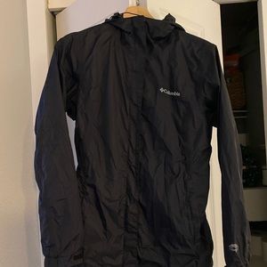 Black Columbia rain coat